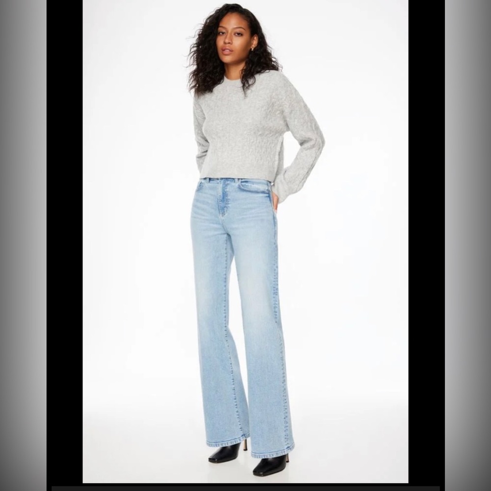 Heidi Flare Wide Leg Jean (high rise)
